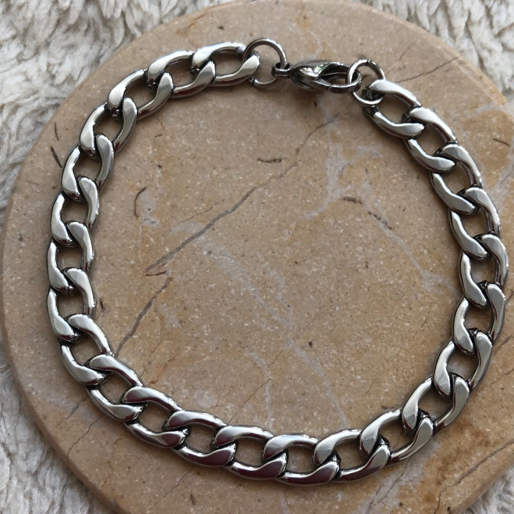 Stainless Steel Cuban Link bracelet 7mm thick
